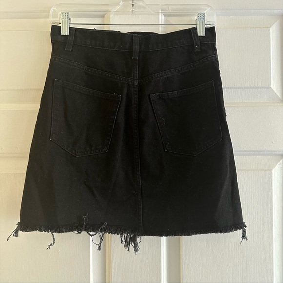 & Other Stories High Rise Raw Edge Denim‎ Mini Skirt Size 2 - Picture 6 of 8